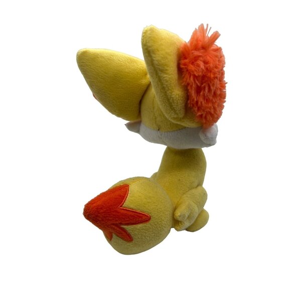 Pokémon Fennekin Plush Toy Soft Stuffed Animal Orange Yellow Tail 8" Tall - Picture 4 of 5